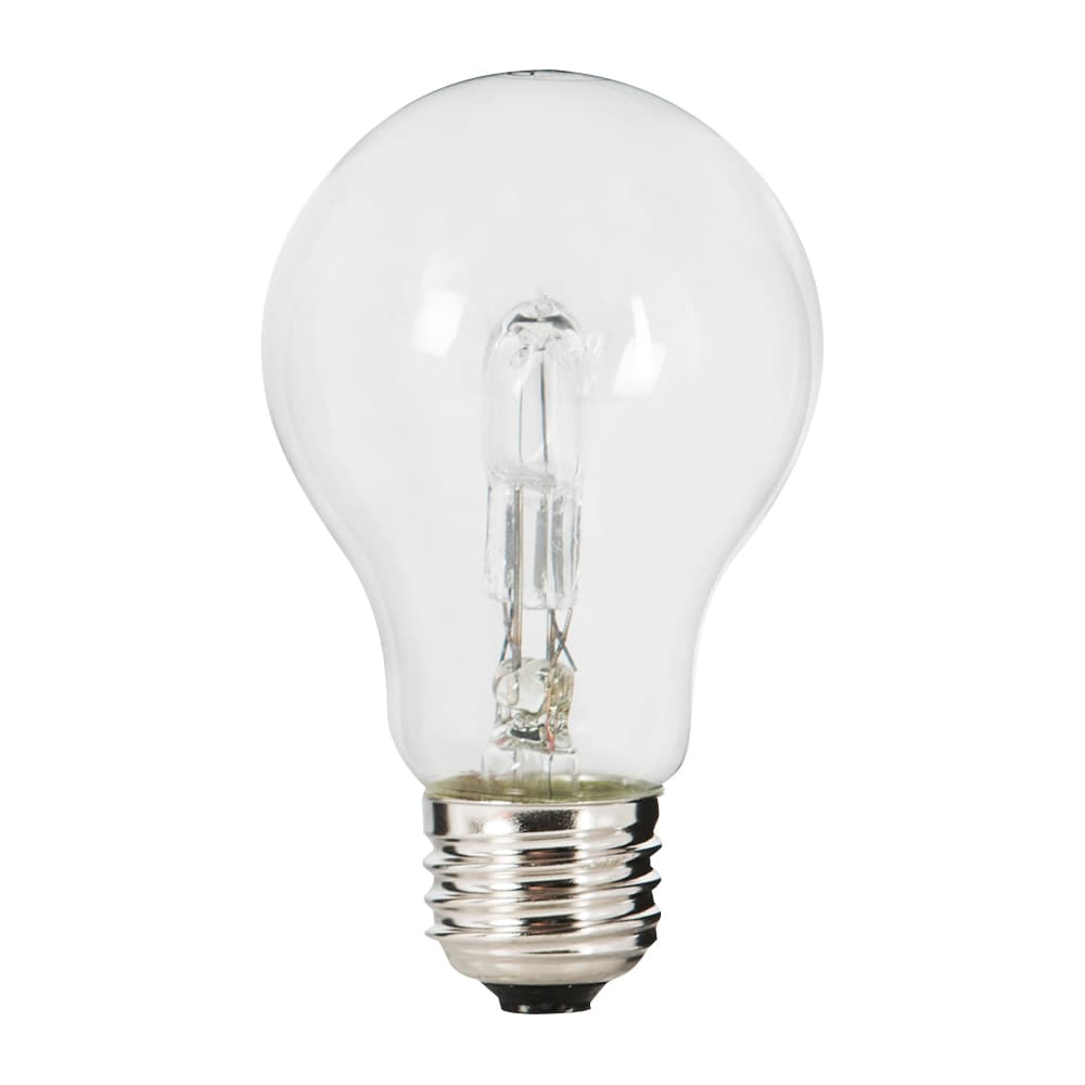 A19 Halogen Light Bulbs 43 W Pkg/4 Clear