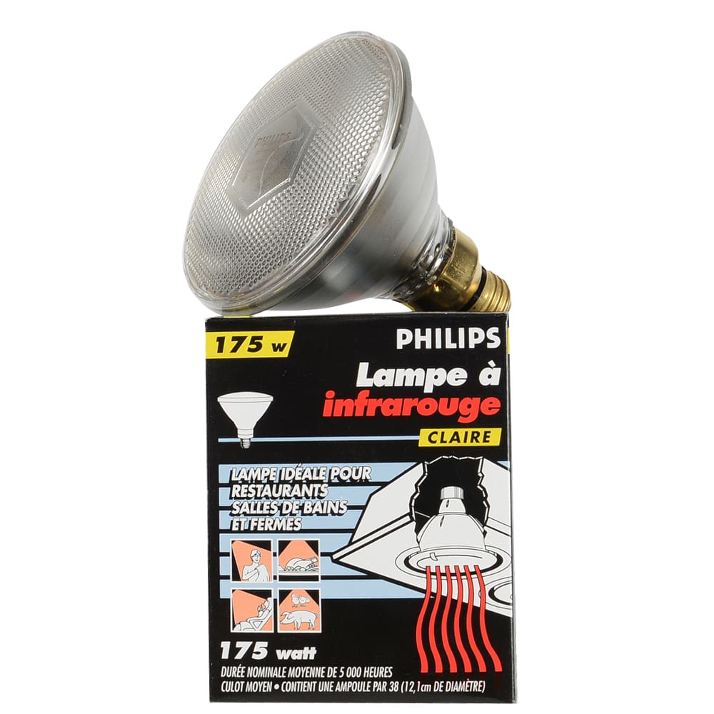Lampe à infrarouge PAR38, 175 W