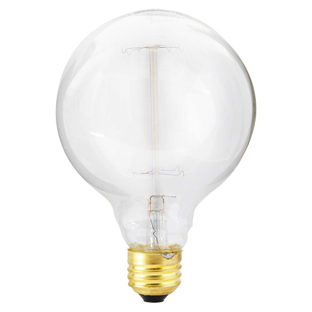 Ampoule incandescente Vintage G30, 60 W