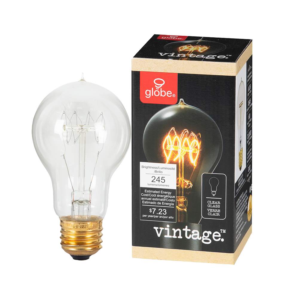 Ampoule incandescente Vintage A19, 60 W
