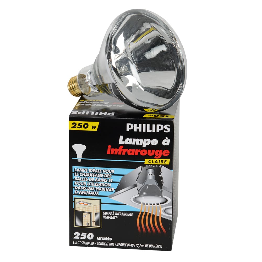 Lampe à infrarouge BR40 claire 250 W