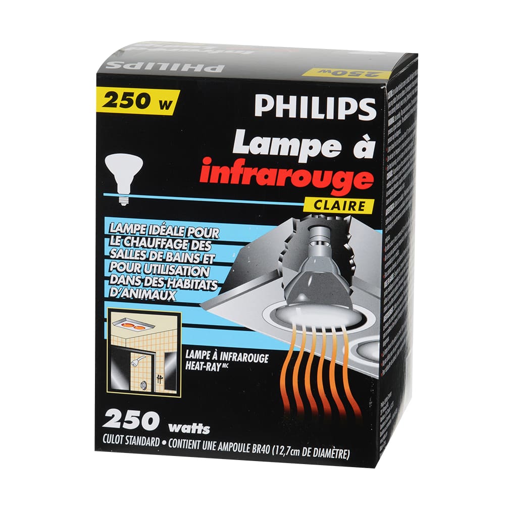 Lampe à infrarouge BR40 claire 250 W