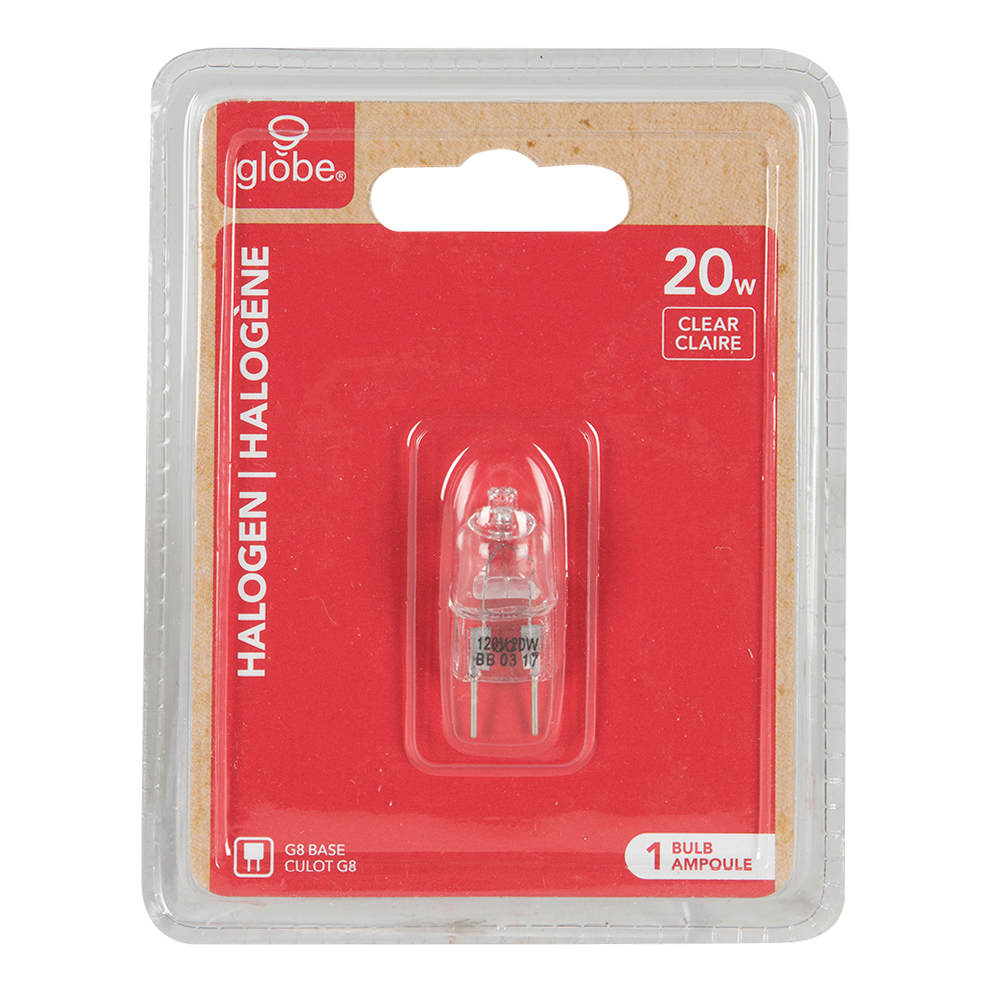 Ampoule halogène G8, 20 W