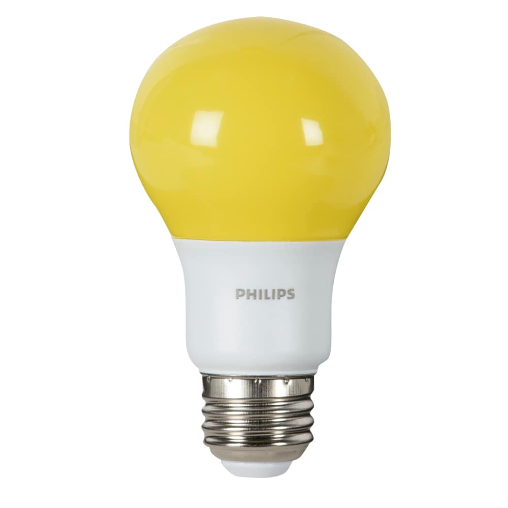 Ampoule DEL A19, 8 W jaune anti-insectes