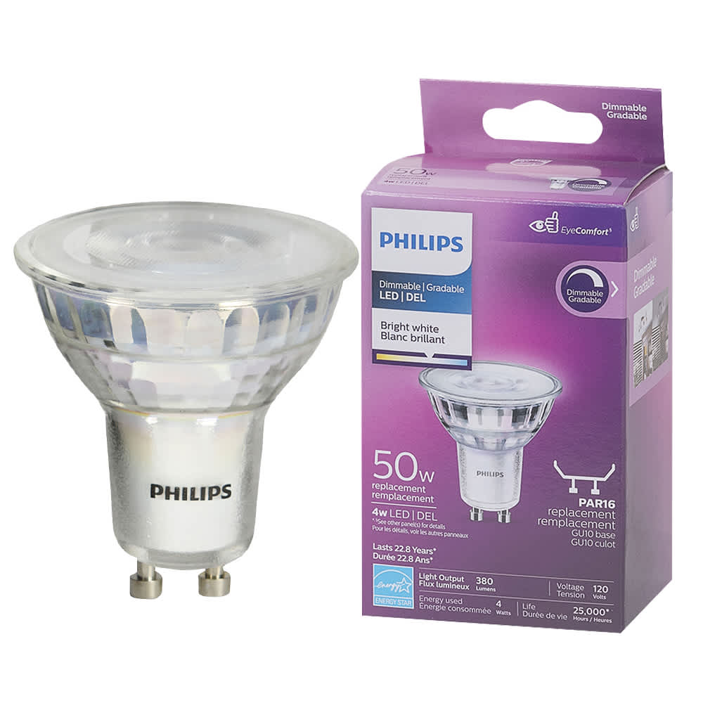 Ampoule-réflecteur DEL GU10, 4,5 W