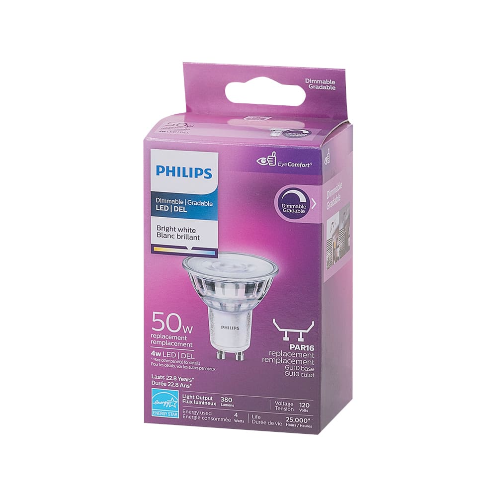 Ampoule-réflecteur DEL GU10, 4,5 W