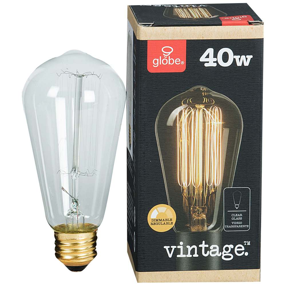 Ampoule incandescente Vintage S60, 40 W