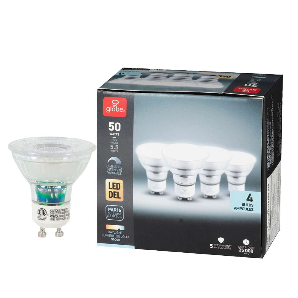 GU10 LED Reflector Light Bulb 5.5 W Pkg/4