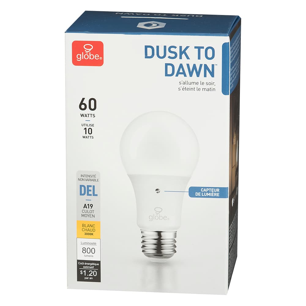 Ampoule DEL A19 blanc chaud 10 W