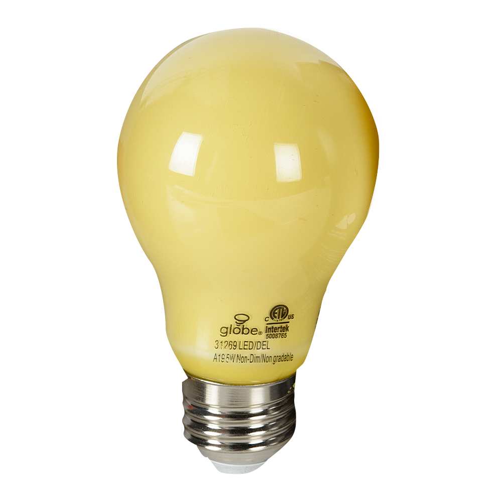 A19 LED Bug Light 5 W Yellow