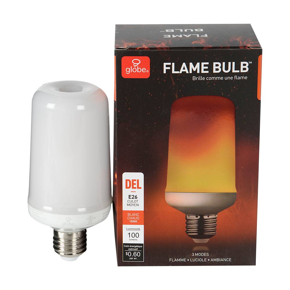 Ampoule-flamme DEL E26 blanc chaud 5 W