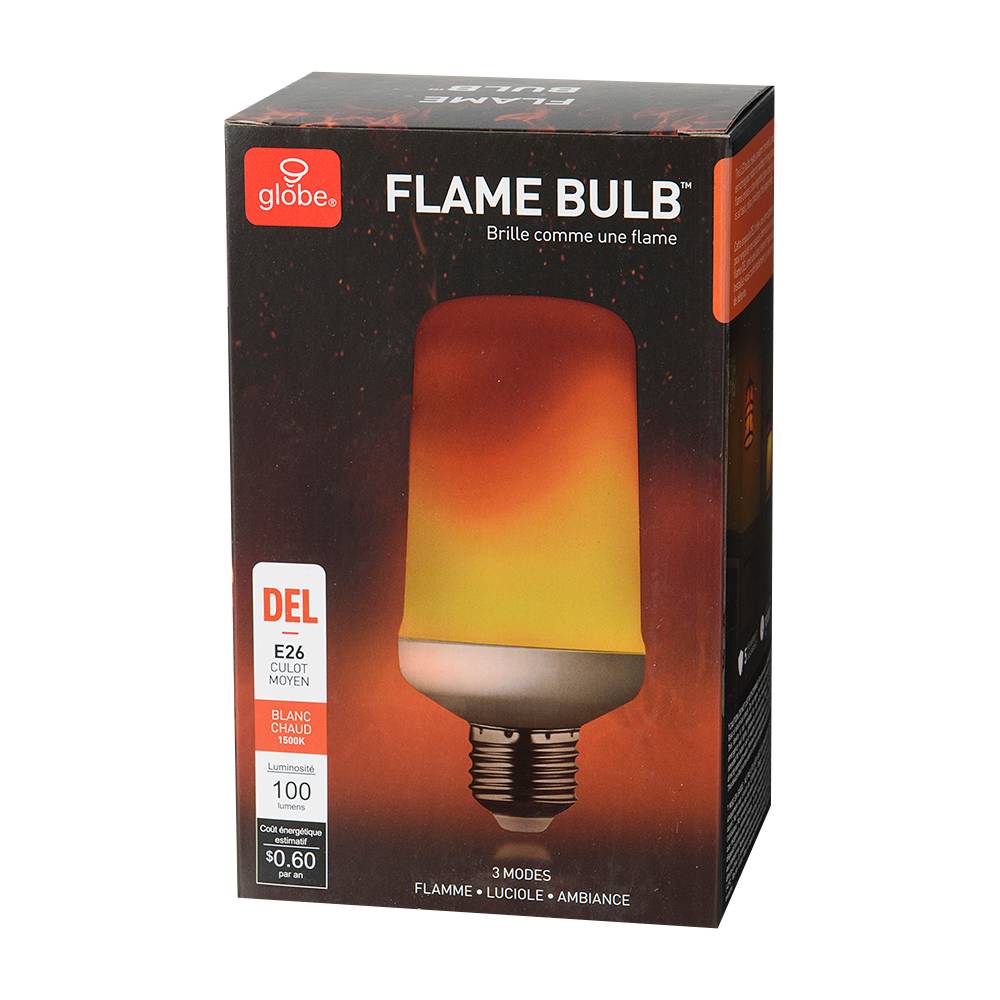 Ampoule-flamme DEL E26 blanc chaud 5 W