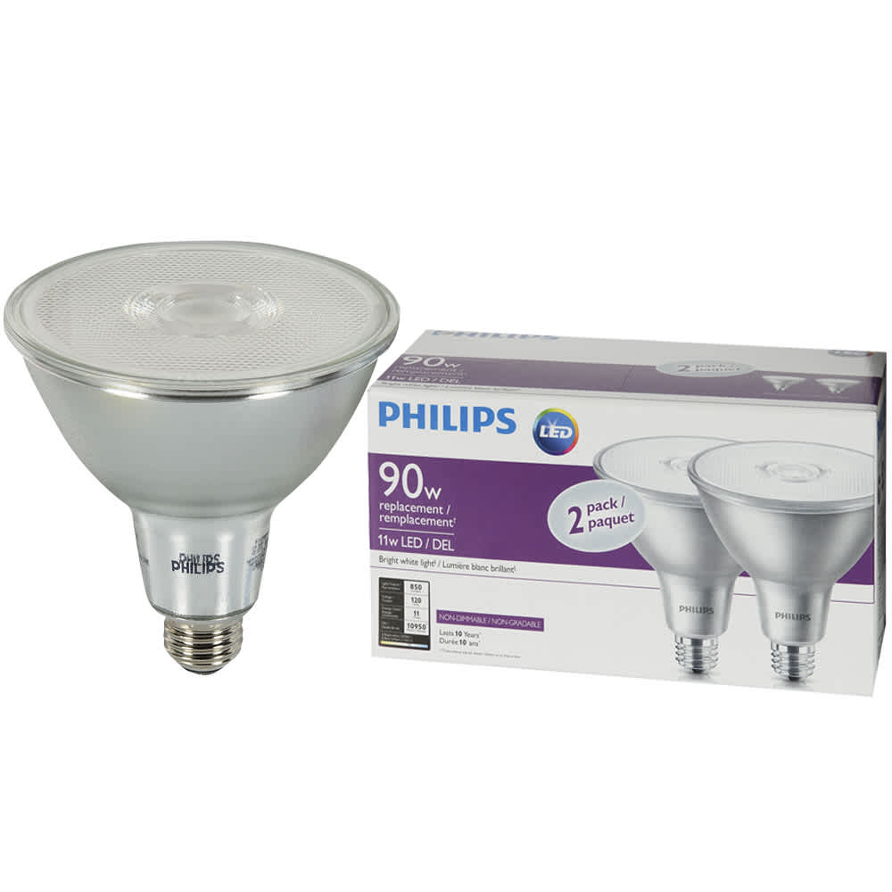 Ampoule DEL PAR38 blanc brillant 11&nbsp;W