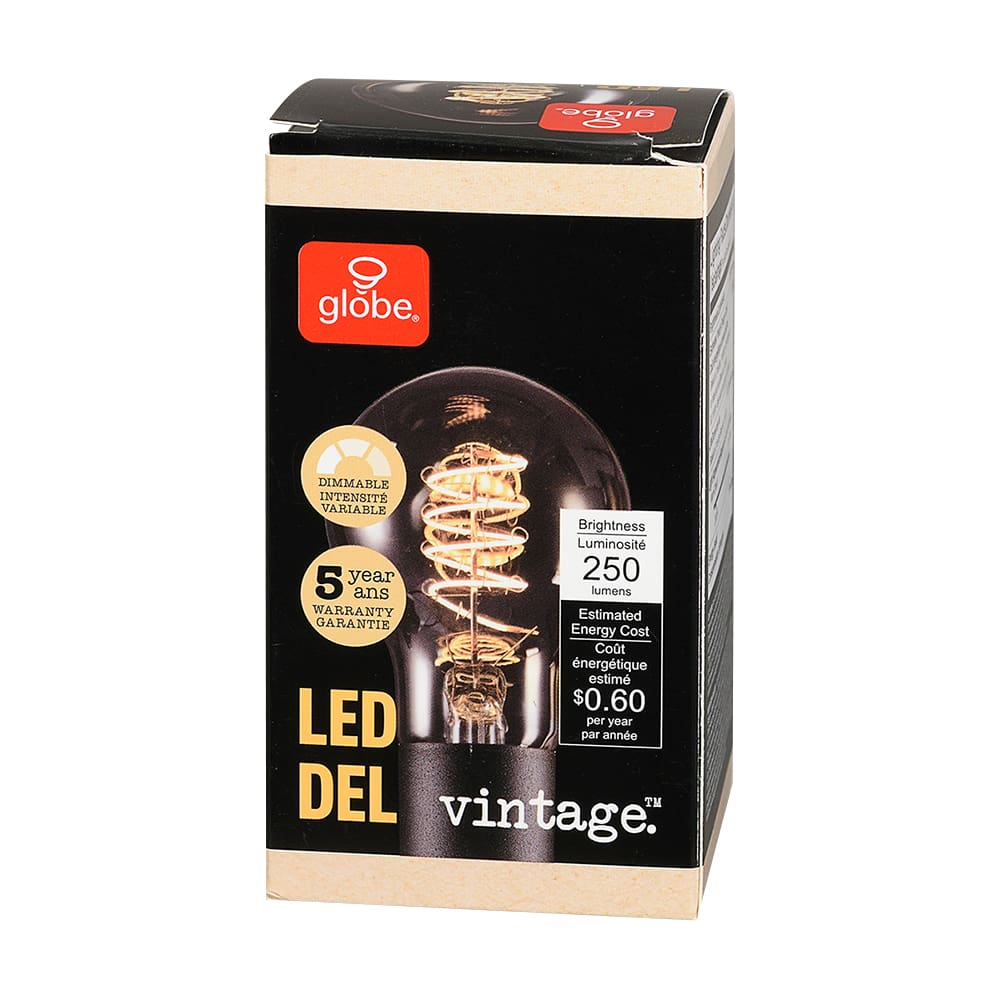 Ampoule DEL Vintage A19, 6,5 W