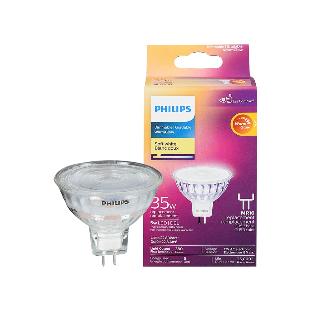 Ampoule DEL MR16 blanc doux 5 W