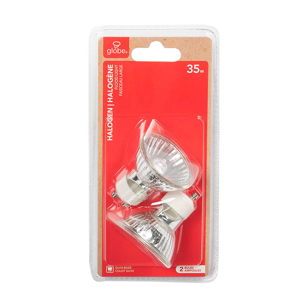 MRC16 (GU10) Halogen Reflector Light Bulbs 35 W Pkg/2