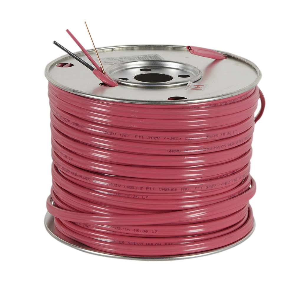 Fil électrique d'intérieur NMD-90, 14/2 rouge vrac