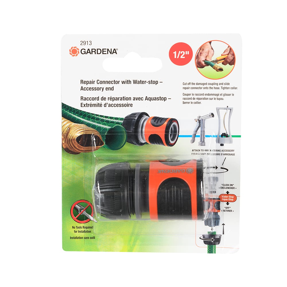 GARDENA Aquastop Hose Connector - 1/2 in.