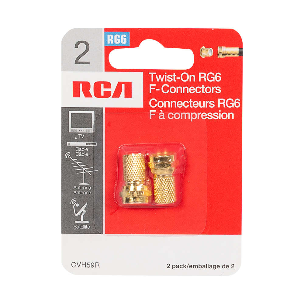 Connecteurs coaxiaux  F  à visser Pqt/2