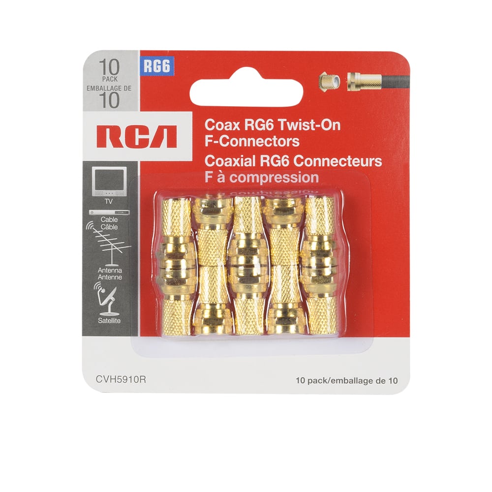 Connecteurs coaxiaux F à visser Pqt/10