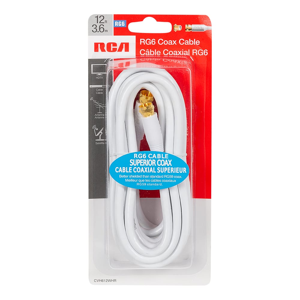 Câble coaxial RG6 12 pi