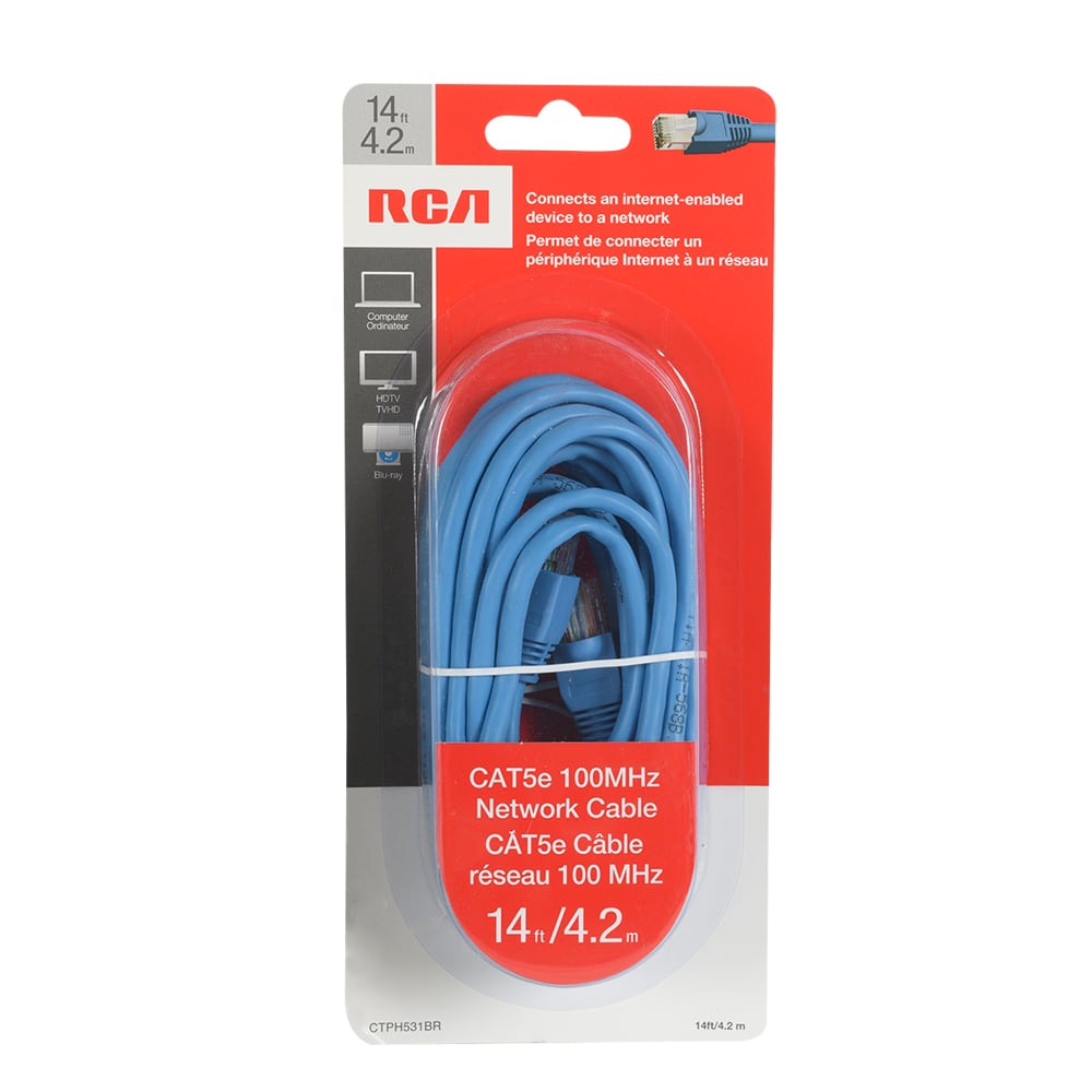 Câble réseau cat5e Ethernet 14 pi