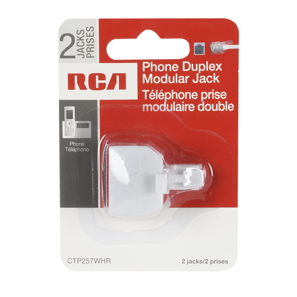 Adaptateur de ligne téléphonique modulaire 2 en 1