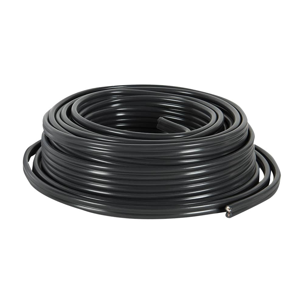 Fil électrique d'extérieur NMWU 12/2 noir 10&nbsp;m