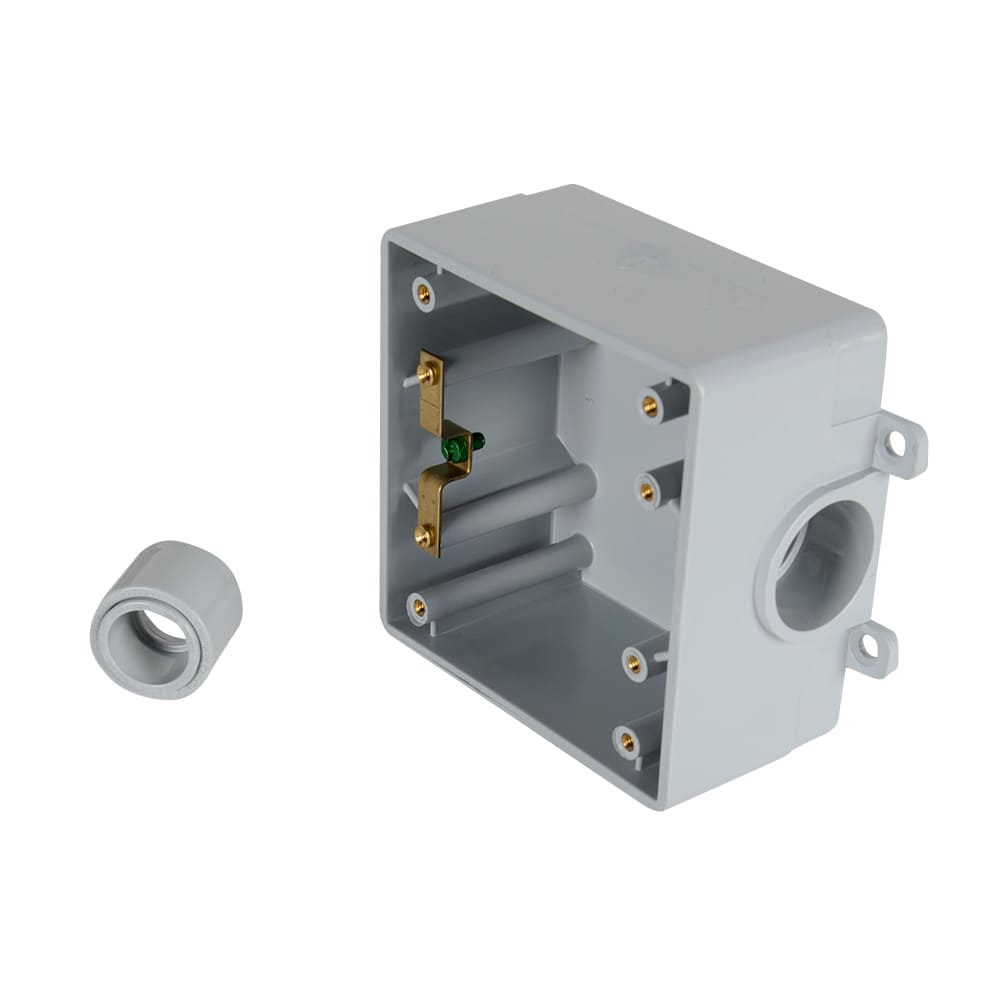 Boîte double en PVC FSE 1/2 po-3/4&nbsp;po&nbsp;-&nbsp;1 po