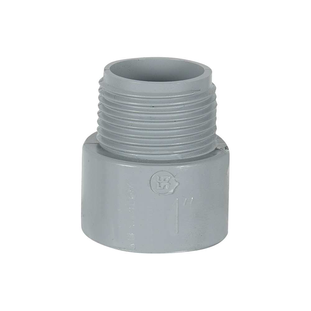 Adaptateur pour conduit électrique en PVC 1 po M