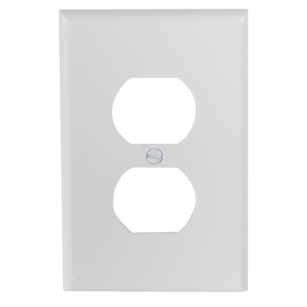 Plaque simple surdimensionnée pour prises électriques