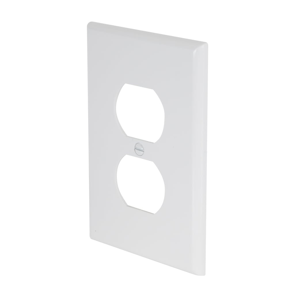 Plaque simple surdimensionnée pour prises électriques