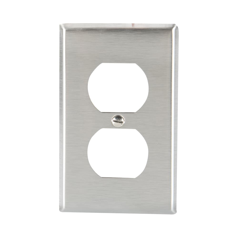 Plaque simple pour prise électrique