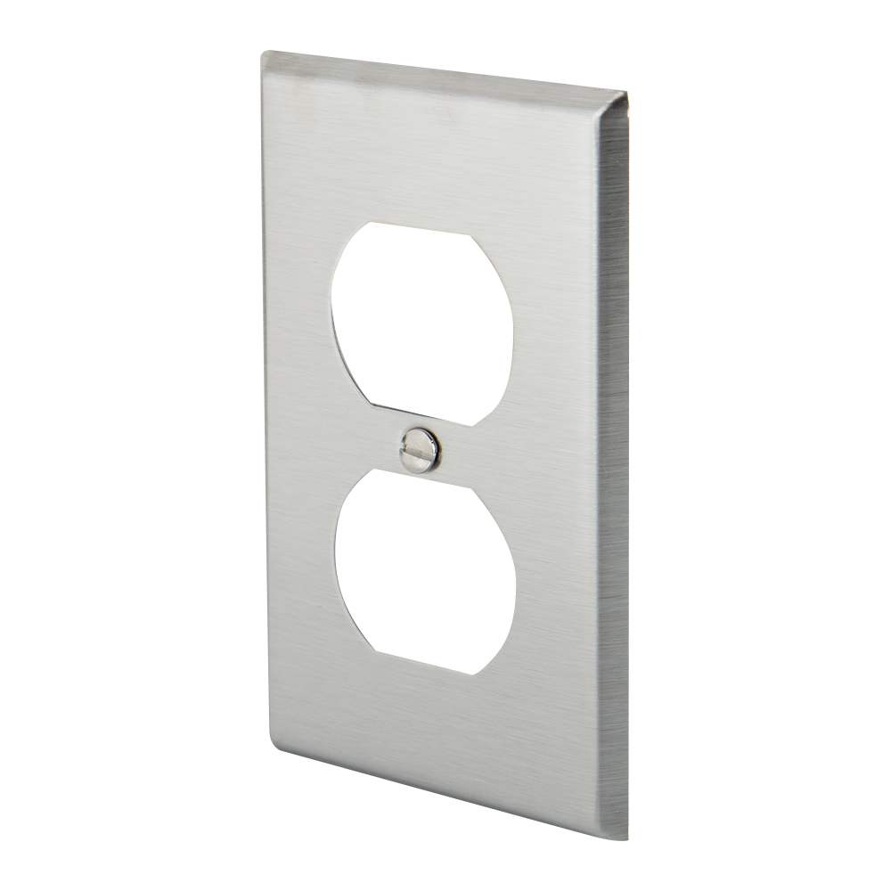 Plaque simple pour prise électrique