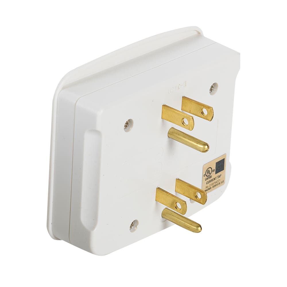 6-Outlet Wall Adapter White