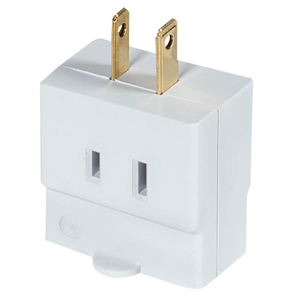 3-Outlet Wall Adapter White