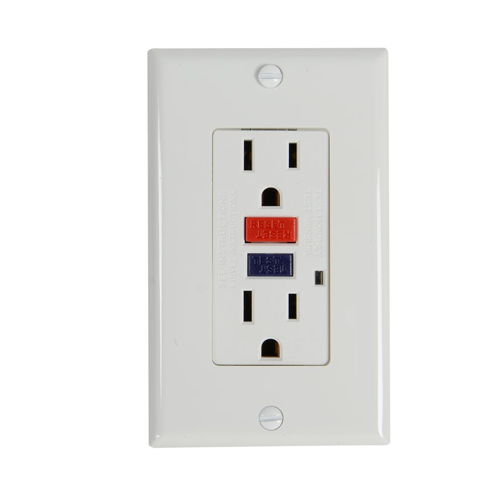NEKTRA GFCI Electrical Outlet Deco 15 A