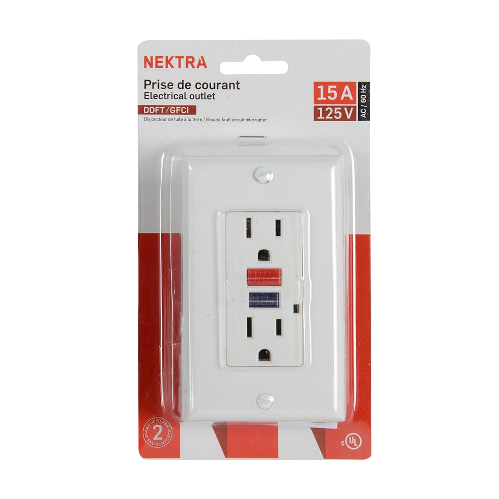 Prise de courant 15 A DDFT Deco NEKTRA