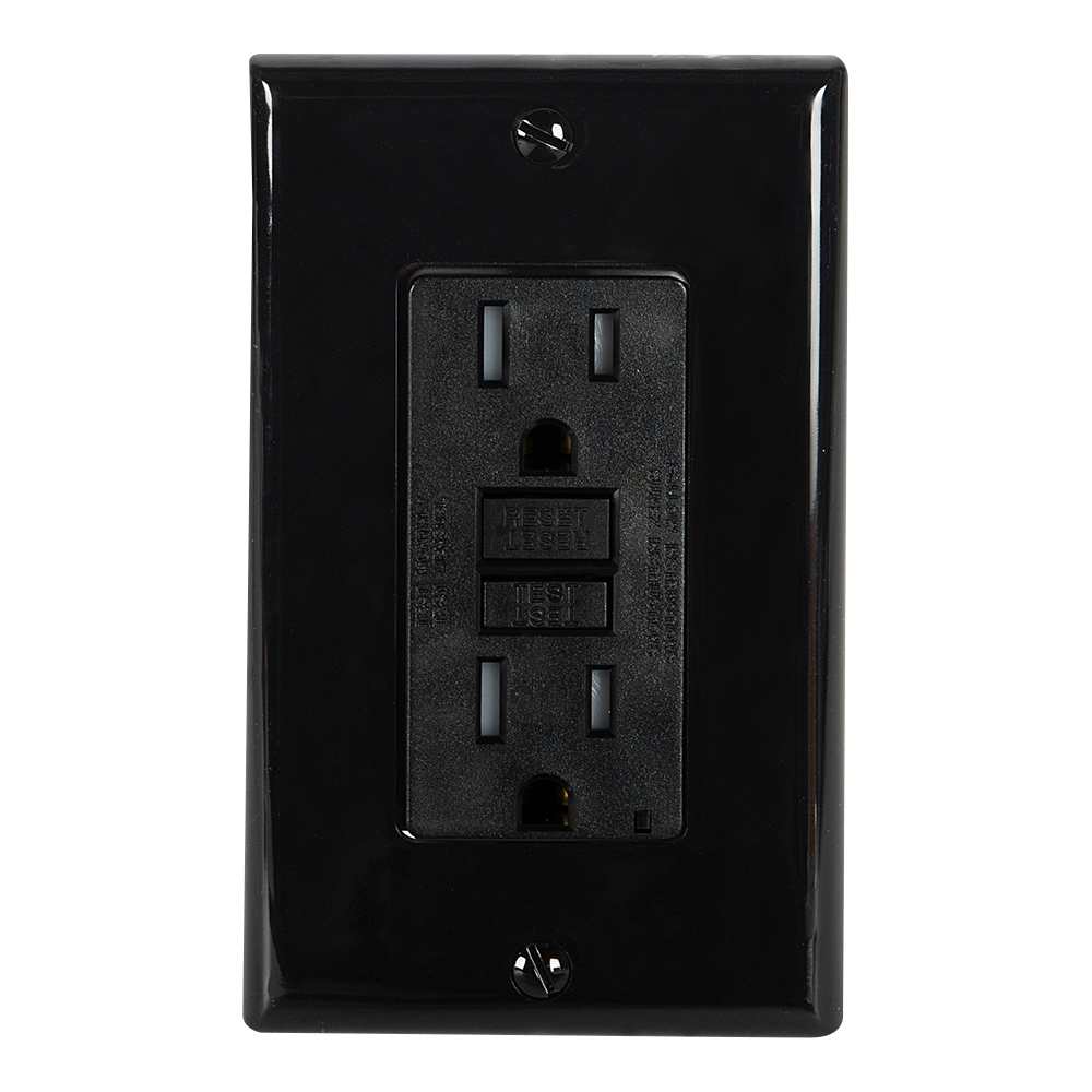 Secure GFCI Electrical Outlet Decora 15 A