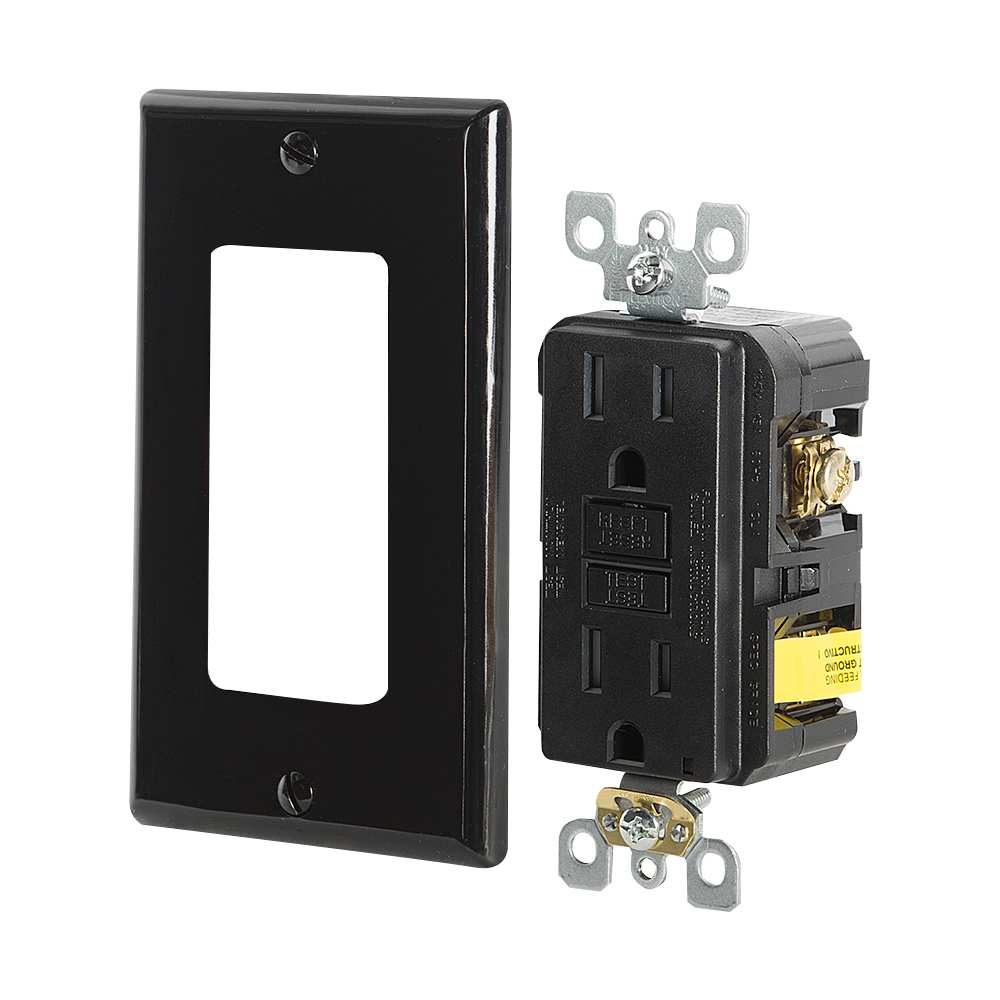 Secure GFCI Electrical Outlet Decora 15 A