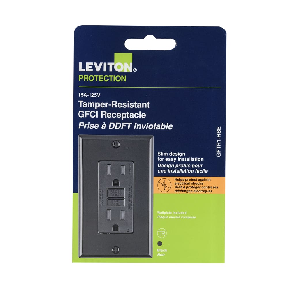 Secure GFCI Electrical Outlet Decora 15 A