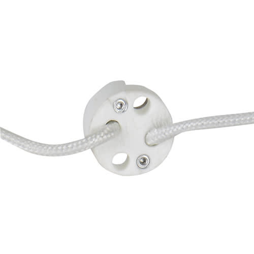 Douille ronde pour ampoule halogène