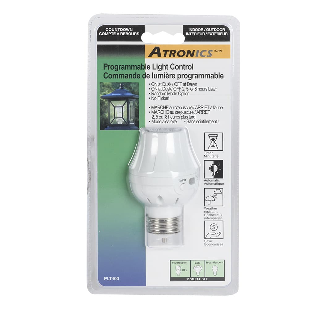 Douille d'ampoule à cellule photoélectrique programmable