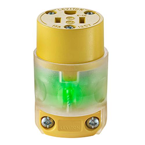 Fiche électrique femelle illuminée