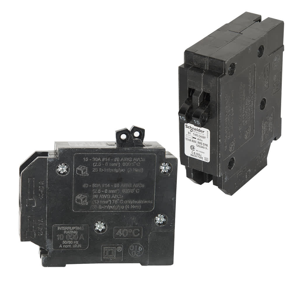 Disjoncteur tandem 15 A Chom