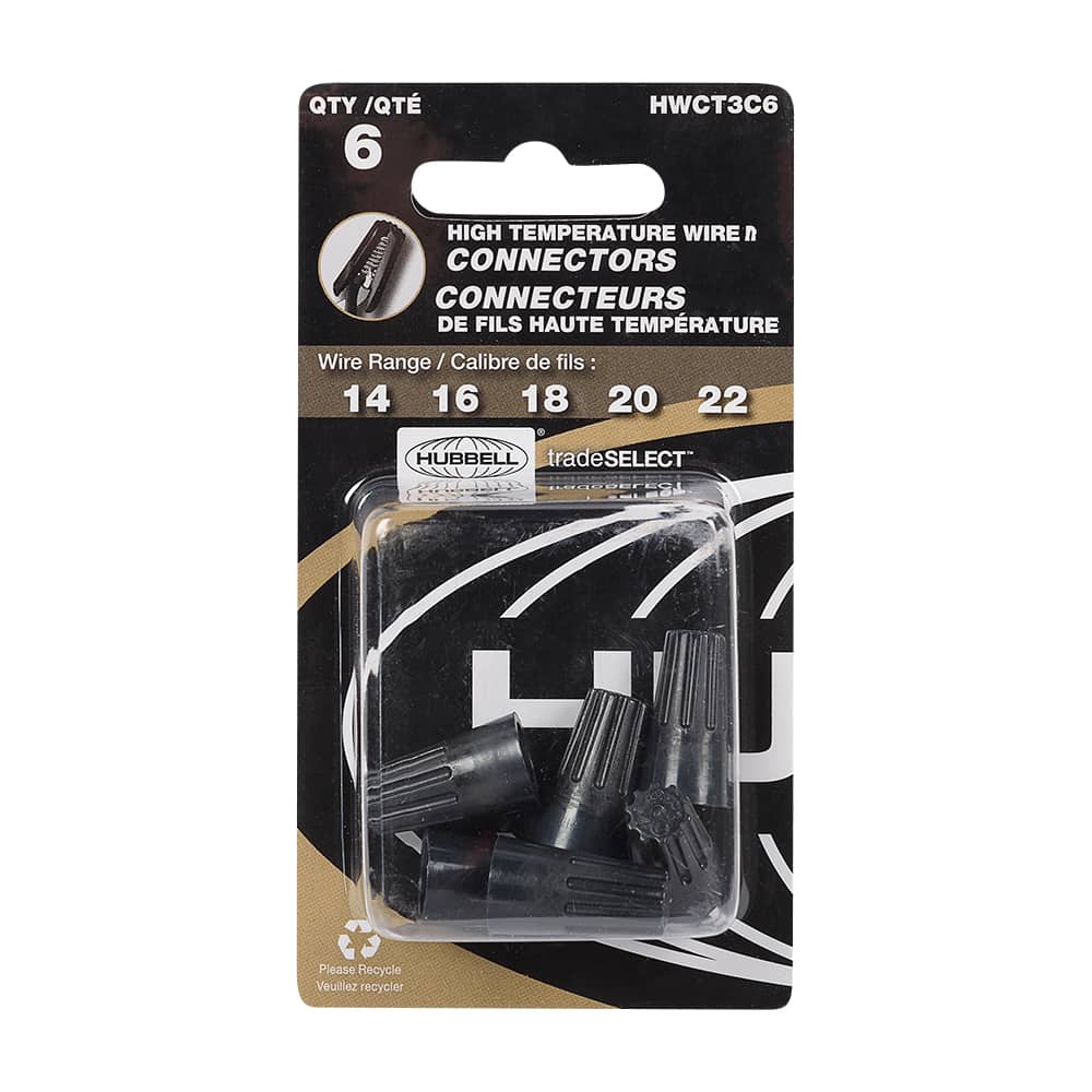 n° 31 High-Temperature Wire Connectors Pkg/6 Black