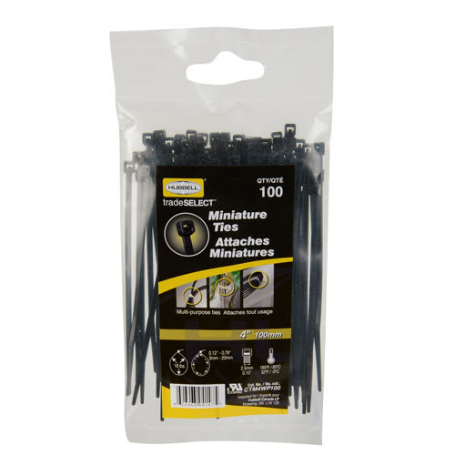 Tie Wraps 4&nbsp;in. Pkg/100