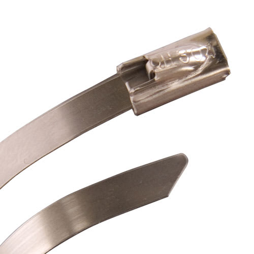 Attaches autobloquantes pour fils 11 po Inox Pqt/10