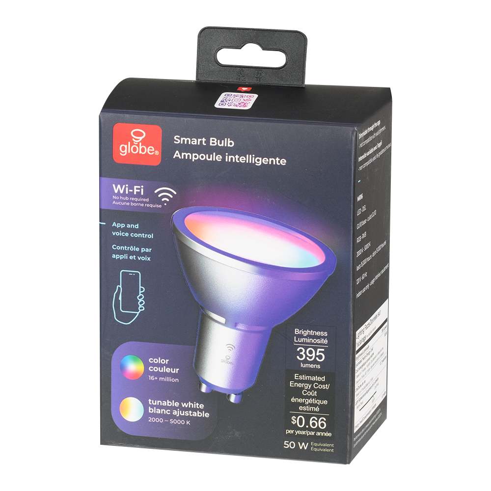 Ampoule intelligente DEL GU10, 5,5 W