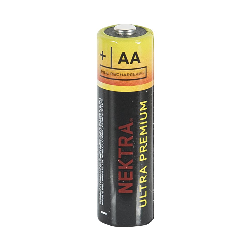 Piles rechargeables Ultra Premium AA Pqt/4 NEKTRA